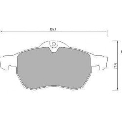 Pattini Anteriori OPEL ASTRA H Z19 DTL OPEL MERIVA