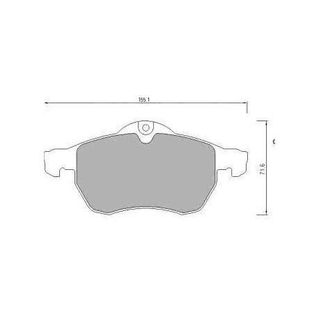 Front brake pads OPEL ASTRA H Z19 DTL OPEL MERIVA