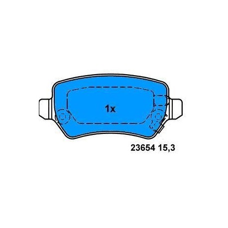 Rear Brake pads ASTRA G/ZAFIRA MERIVA ASTRA H CORSA C