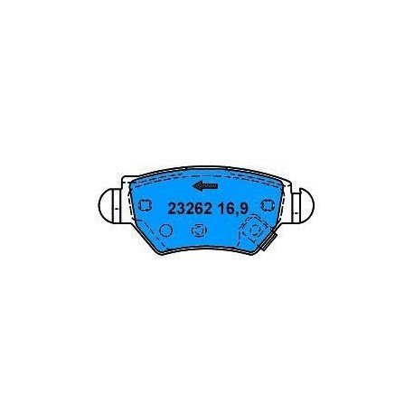 Rear Brake pads ASTRA G/ZAFIRA