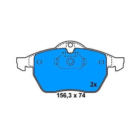 Front brake pads OPEL CALIBRA/VECTRA/SAAB 900