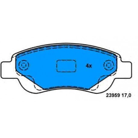 Front brake pads PEUGEOT 106/306 CITROEN XARA