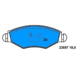 Front brake pads P.206 1.4-1.6-1.9D/P.306 1.4