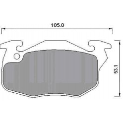 Front Brake pads R CLIO/SUPER 5 bendix