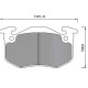 Rear Brake pads R. CLIO II/CITROEN XARA/ZX/PEUGEOT 206/306
