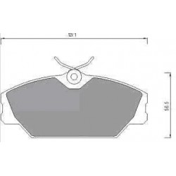 Front Brake pads LAGUNA 1.6-18 from 93 MEGANE/SCENIC 1.9 from 97