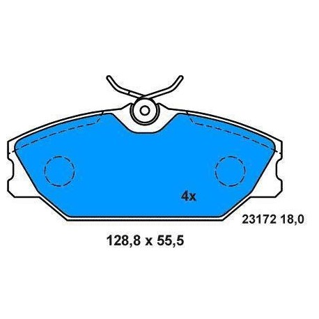 Front Brake pads MEGANE 1.9 dCi