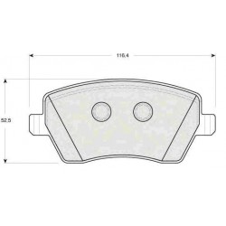 Front Brake pads MODUS 2004 CLIO 2005 MICRA 2003