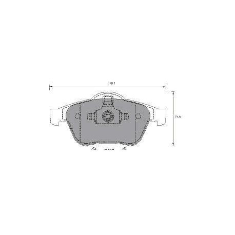 Front Brake pads LAGUNA II 1.9-2.2 dCI SCENIC