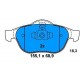 Front Brake pads MEGANE/SCENIC 1.5 Dci since 2003