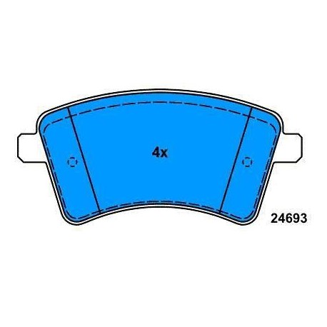 Front Brake pads KANGOO from 2008