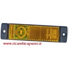 Fanale laterale LED ARANCIO 24V con 1 led laterali