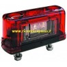 fanale targa piccolo rosso a led 12v 24v