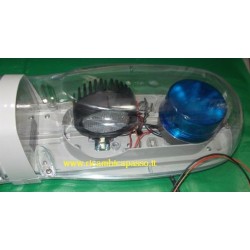 BARRA LAMPEGGIANTE BLU 12V 2 24V TRASPARENTE